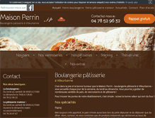 Tablet Screenshot of maisonperrin-boulangeriepatisserie.com